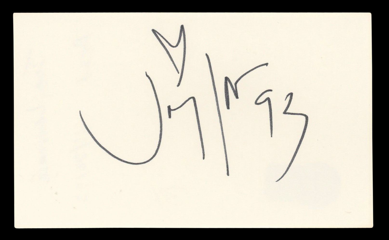 Joey Lawrence Blossom Authentic Signed 3x5 Index Card Autographed BAS #BL96645