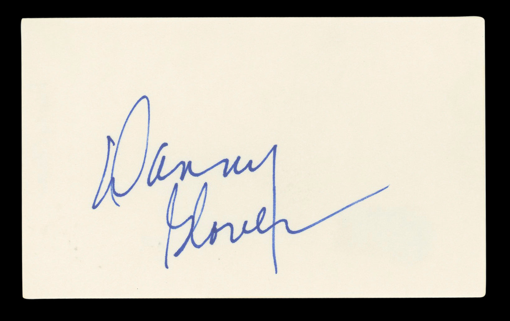 Danny Glover Lethal Weapon Authentic Signed 3x5 Index Card BAS #BL96647