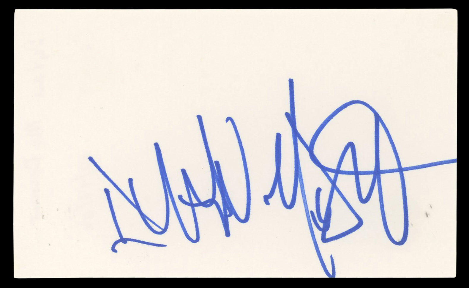Dylan McDermott The Practice Authentic Signed 3x5 Index Card BAS #BN06519