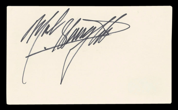 Mark Slaughter Slaughter Authentic Signed 3x5 Index Card BAS #BV00134