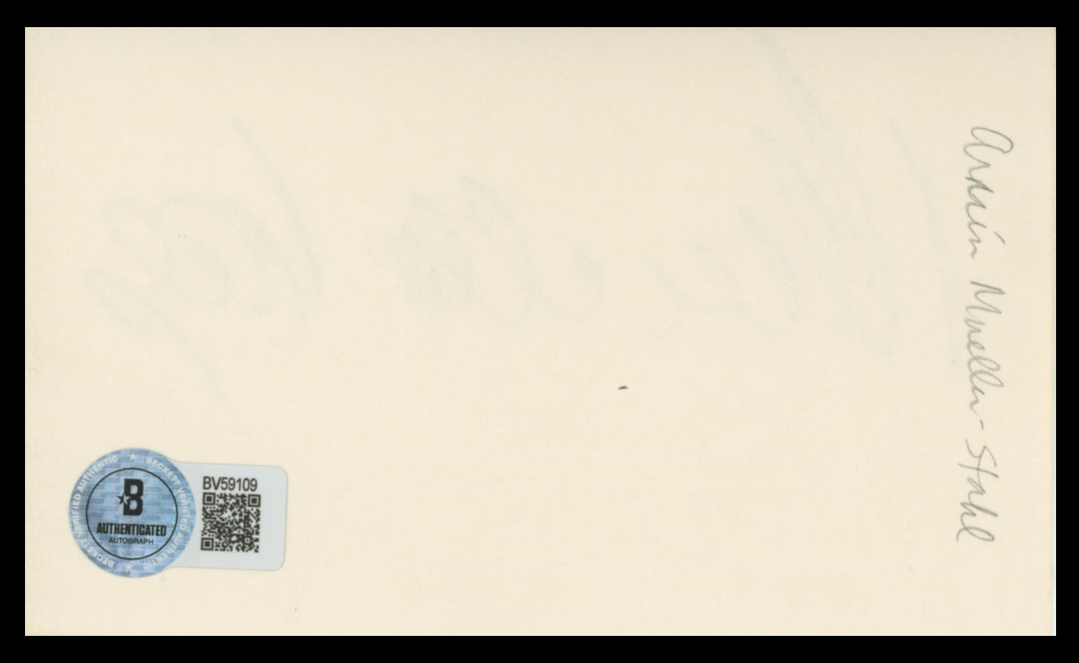 Armin Mueller-Stahl Avalon Authentic Signed 3x5 Index Card BAS #BV59109
