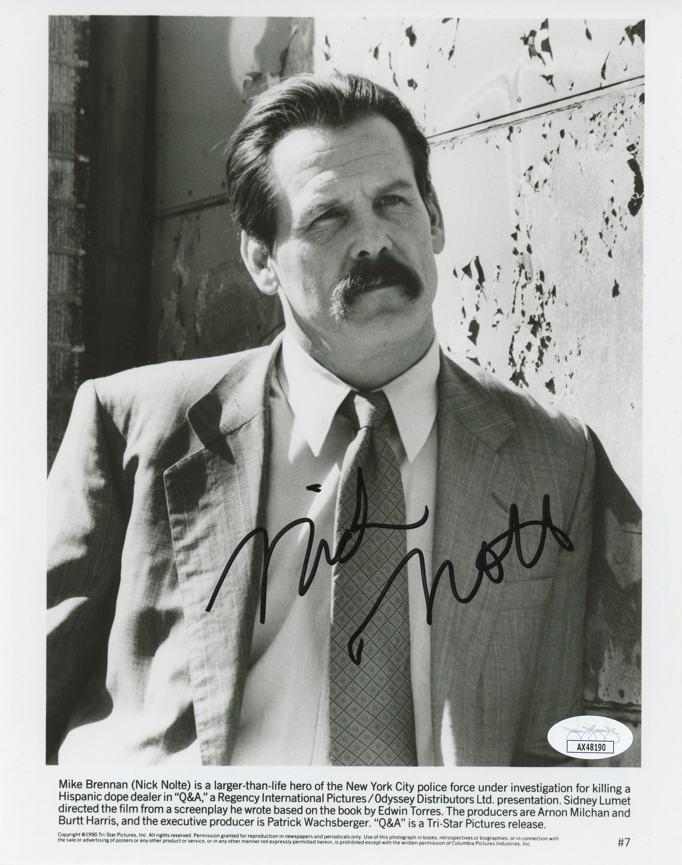 Nick Nolte Q&A Authentic Signed 8x10 Photo Autographed JSA #AX48190