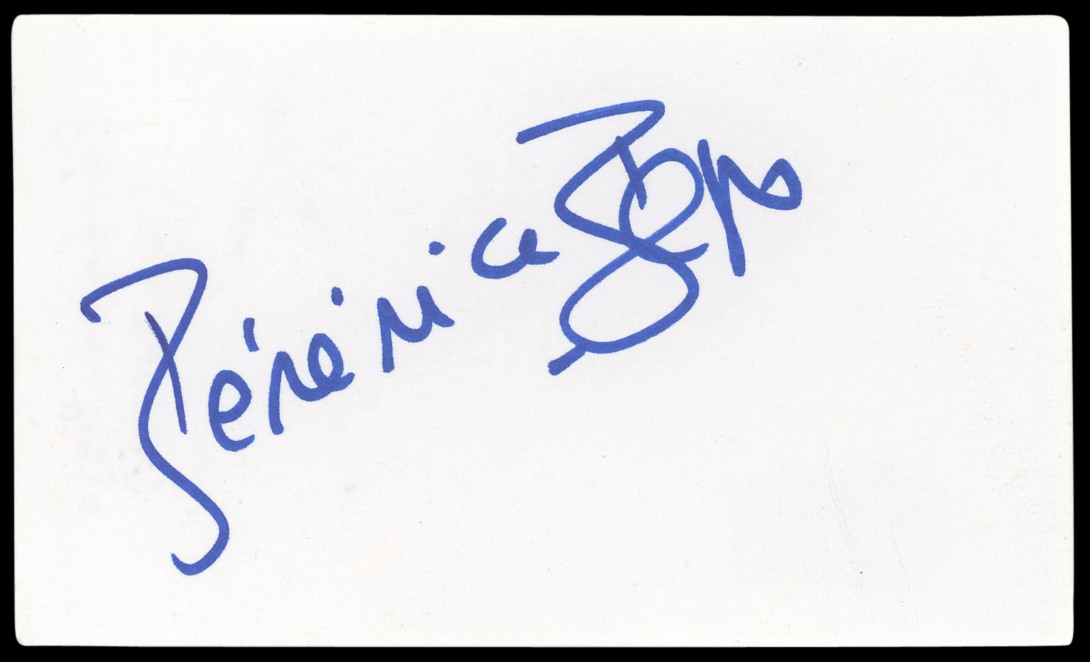 Berenice Bejo The Artist Authentic Signed 3x5 Index Card BAS #BL98901