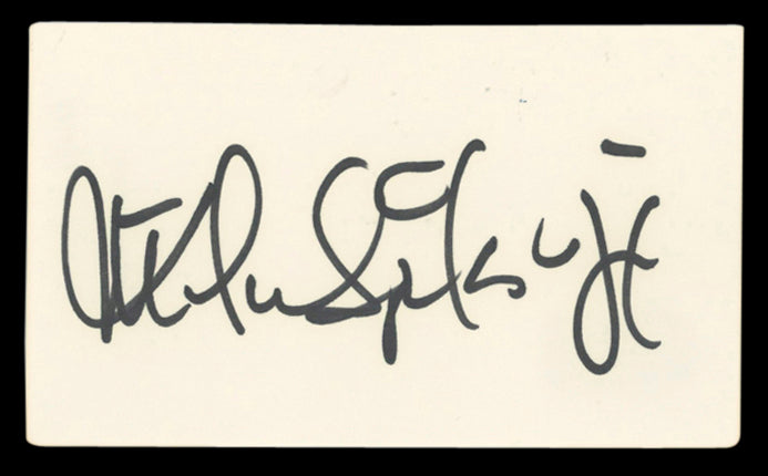 Michael Spinks Authentic Signed 3x5 Index Card Autographed BAS #BV00136