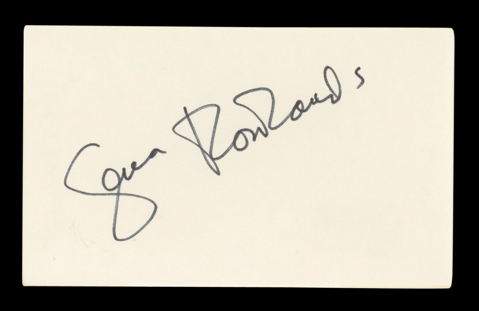 Gena Rowlands The Notebook Signed 3x5 Index Card Autographed BAS #AD70238