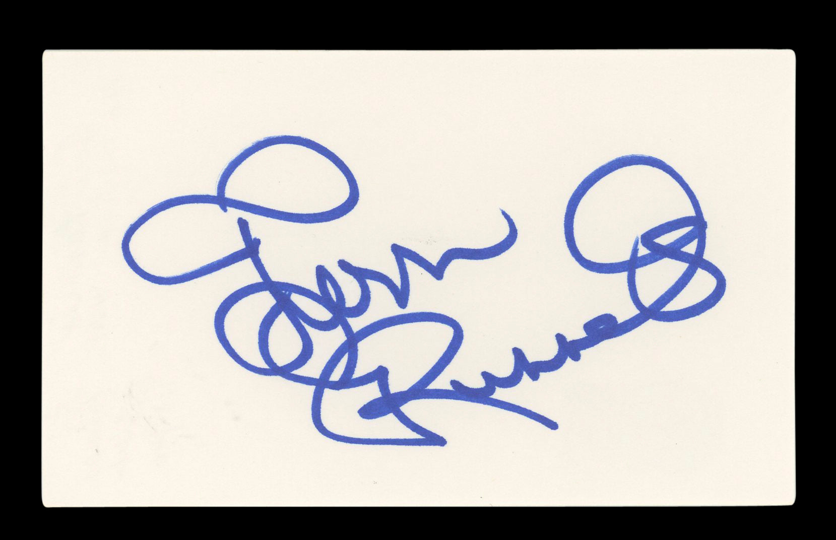 Terri Runnels WWE Smackdown! Signed 3x5 Index Card Autographed BAS #AD70237