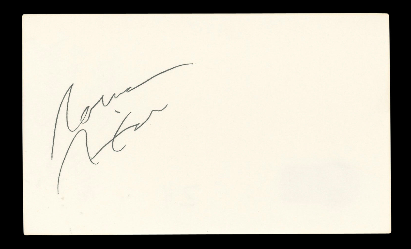 Lakers Norm Nixon Authentic Signed 3x5 Index Card Autographed BAS #BL96650