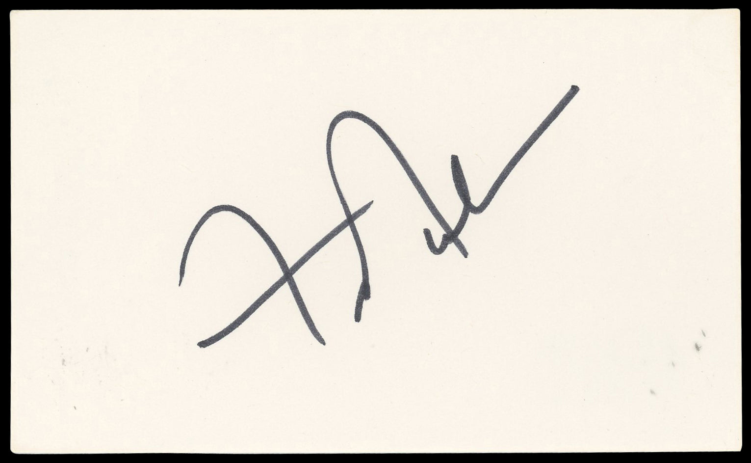 Frankie Avalon Musician Authentic Signed 3x5 Index Card Autographed BAS #BN06525
