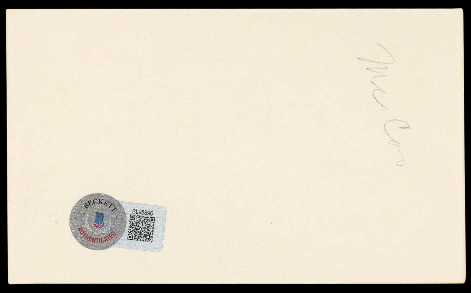 Marilyn McCoo 5th Dimension Authentic Signed 3x5 Index Card BAS #BL98896