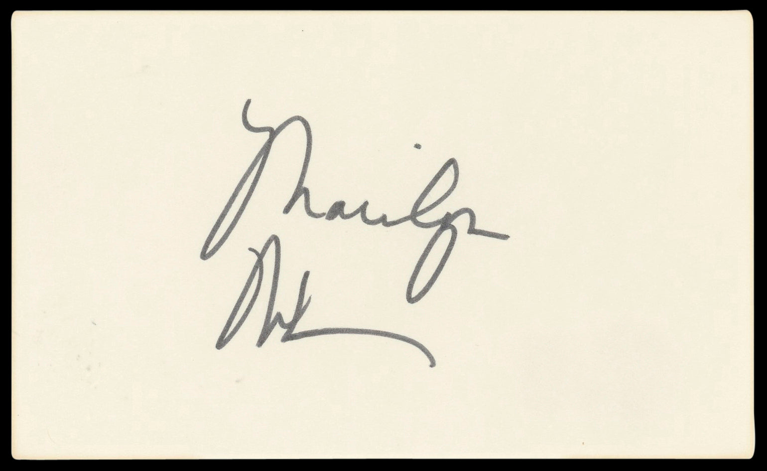 Marilyn McCoo 5th Dimension Authentic Signed 3x5 Index Card BAS #BL98895