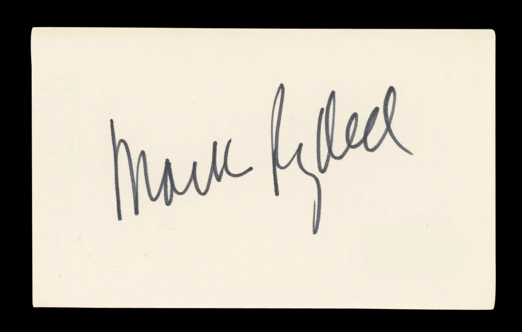 Mark Rydell On Golden Pond Signed 3x5 Index Card Autographed BAS #AD70231