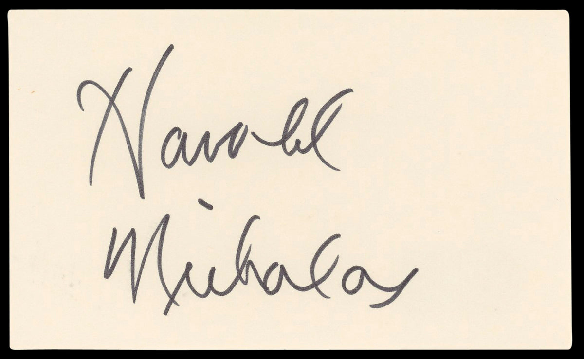 Harold Nicholas Down Argentine Way Authentic Signed 3x5 Index Card BAS #BL98893