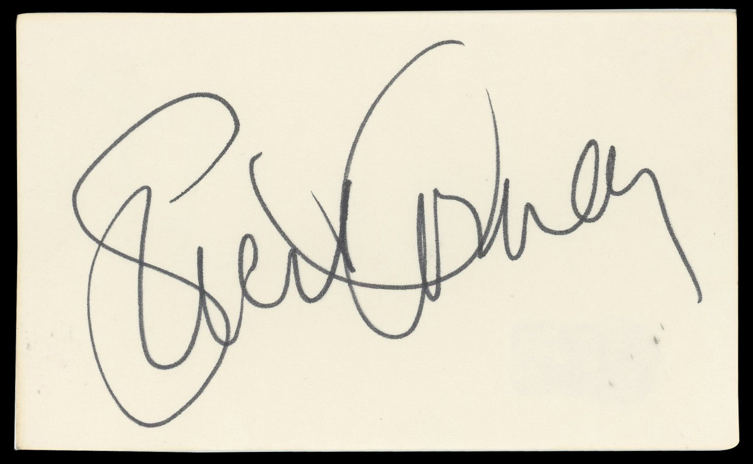 Lucie Arnaz Here's Lucy Authentic Signed 3x5 Index Card Autographed BAS #BN06531