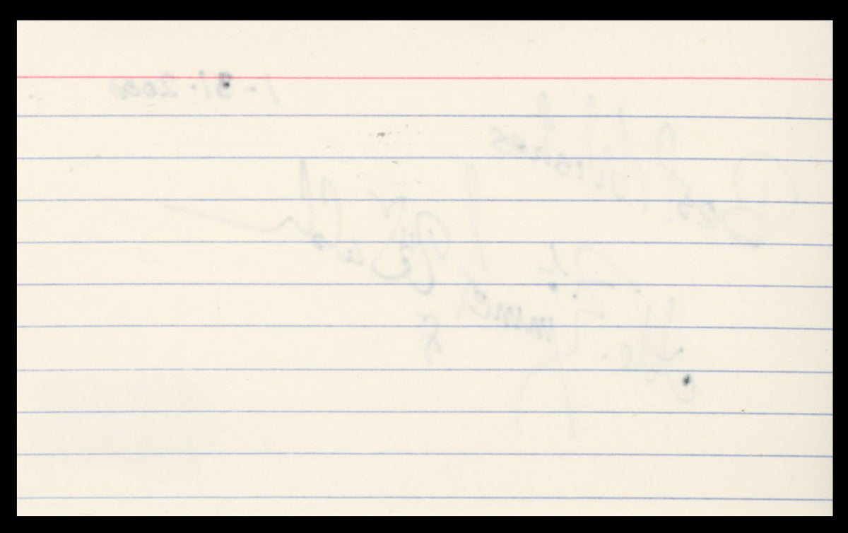M. Emmet Walsh Big Little Man "Best Wishes" Signed 3x5 Index Card BAS #BS29406