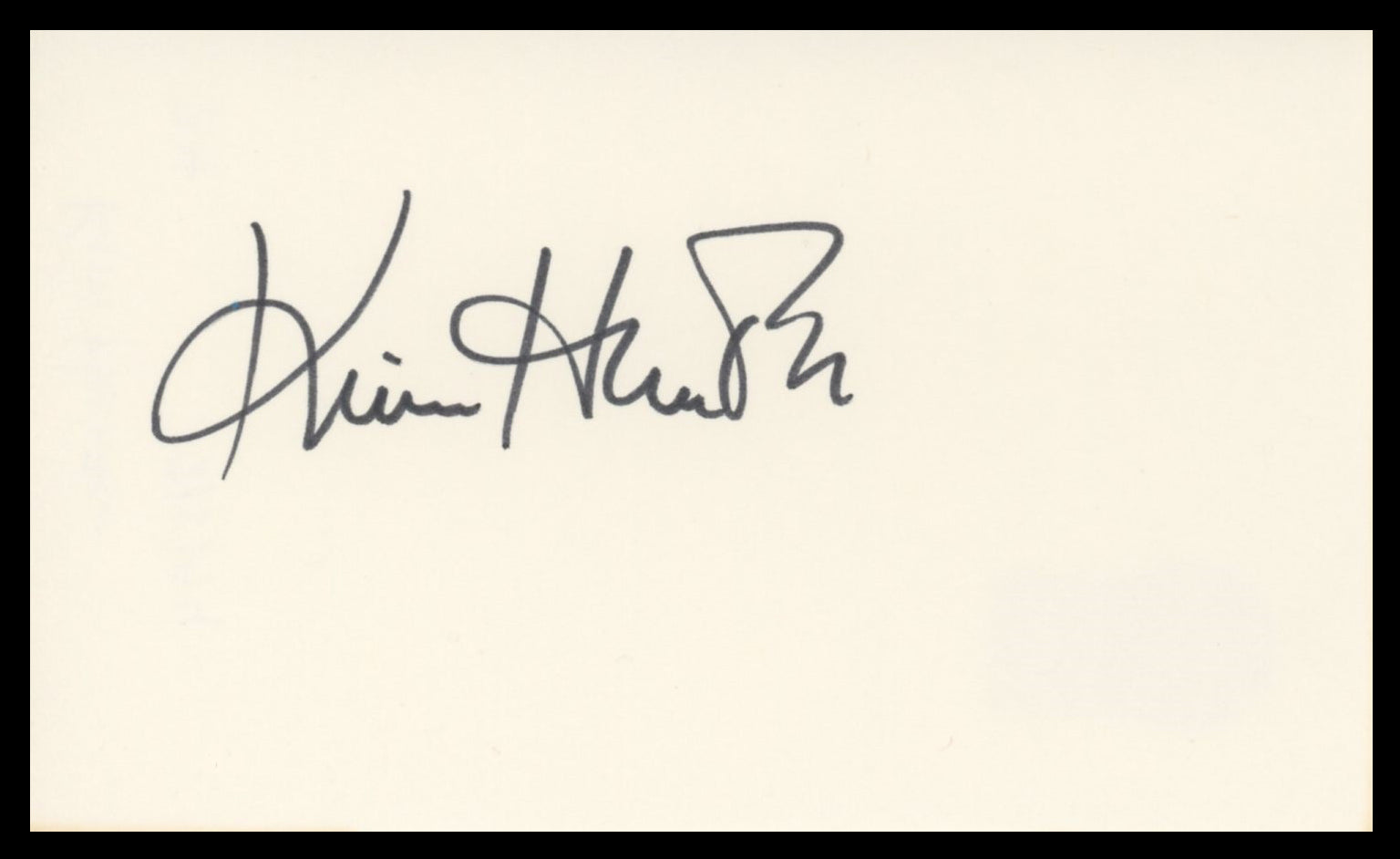 Kim Hunter A Streetcar Named Desire Authentic Signed 3x5 Index Card BAS #BV59122