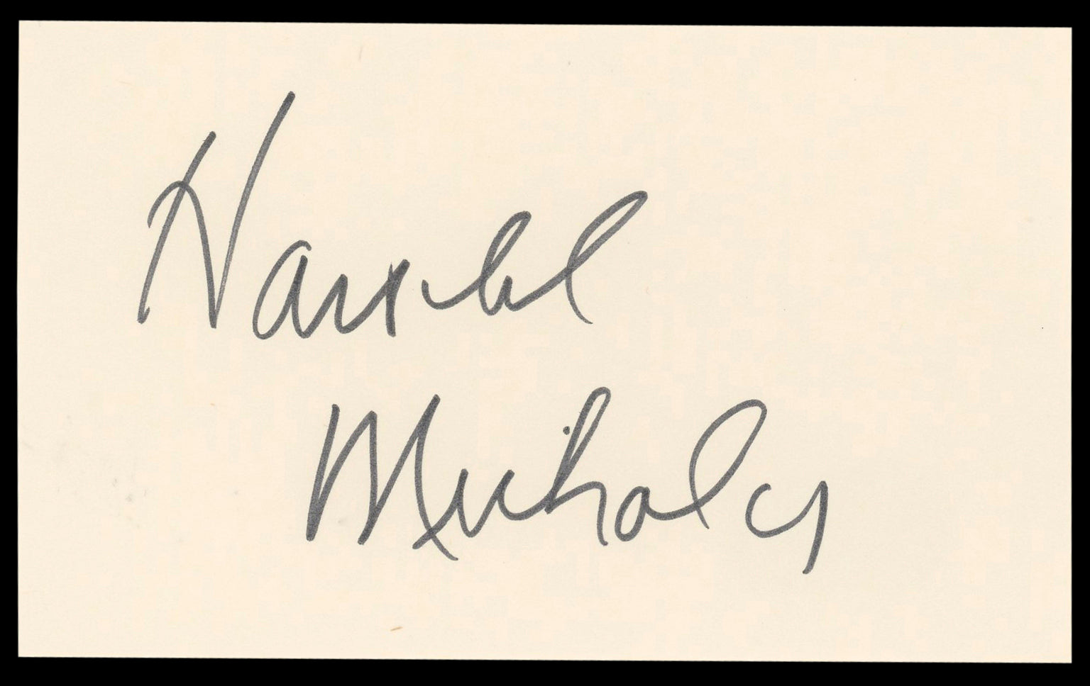 Harold Nicholas Down Argentine Way Authentic Signed 3x5 Index Card BAS #BL98888