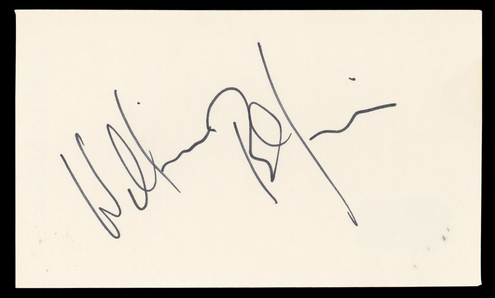 William Baldwin Backdraft Authentic Signed 3x5 Index Card BAS #BN06535