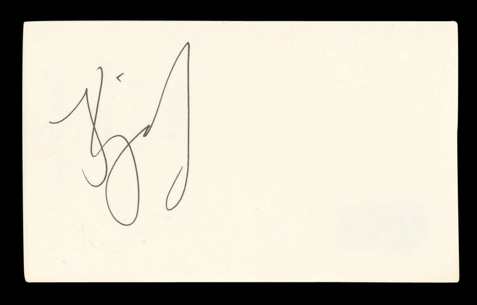 Kyra Sedgwick The Closer Signed 3x5 Index Card Autographed BAS #AD70223