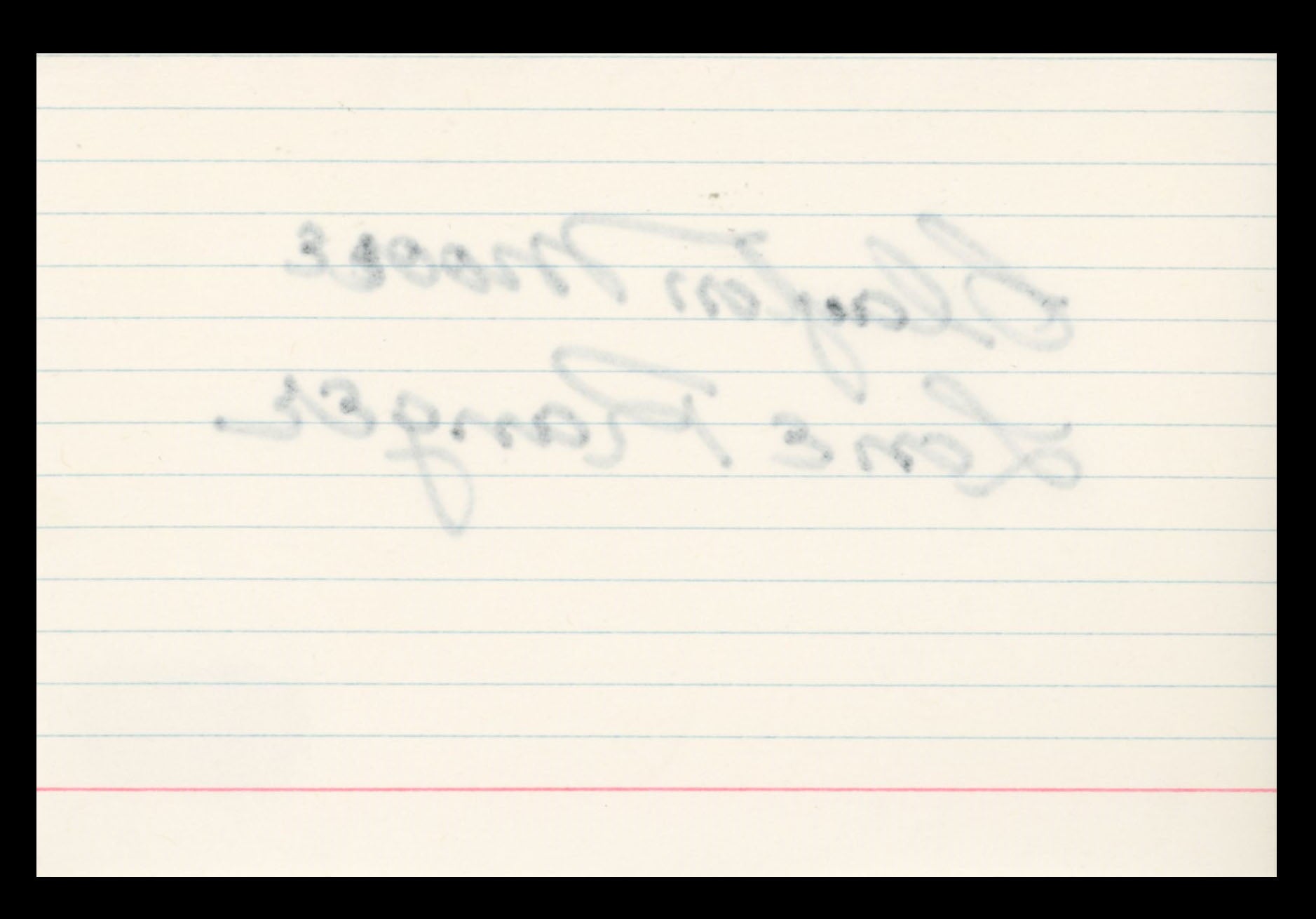 Clayton Moore The Lone Ranger "Lone Ranger" Signed 4x6 Index Card BAS #BS29333