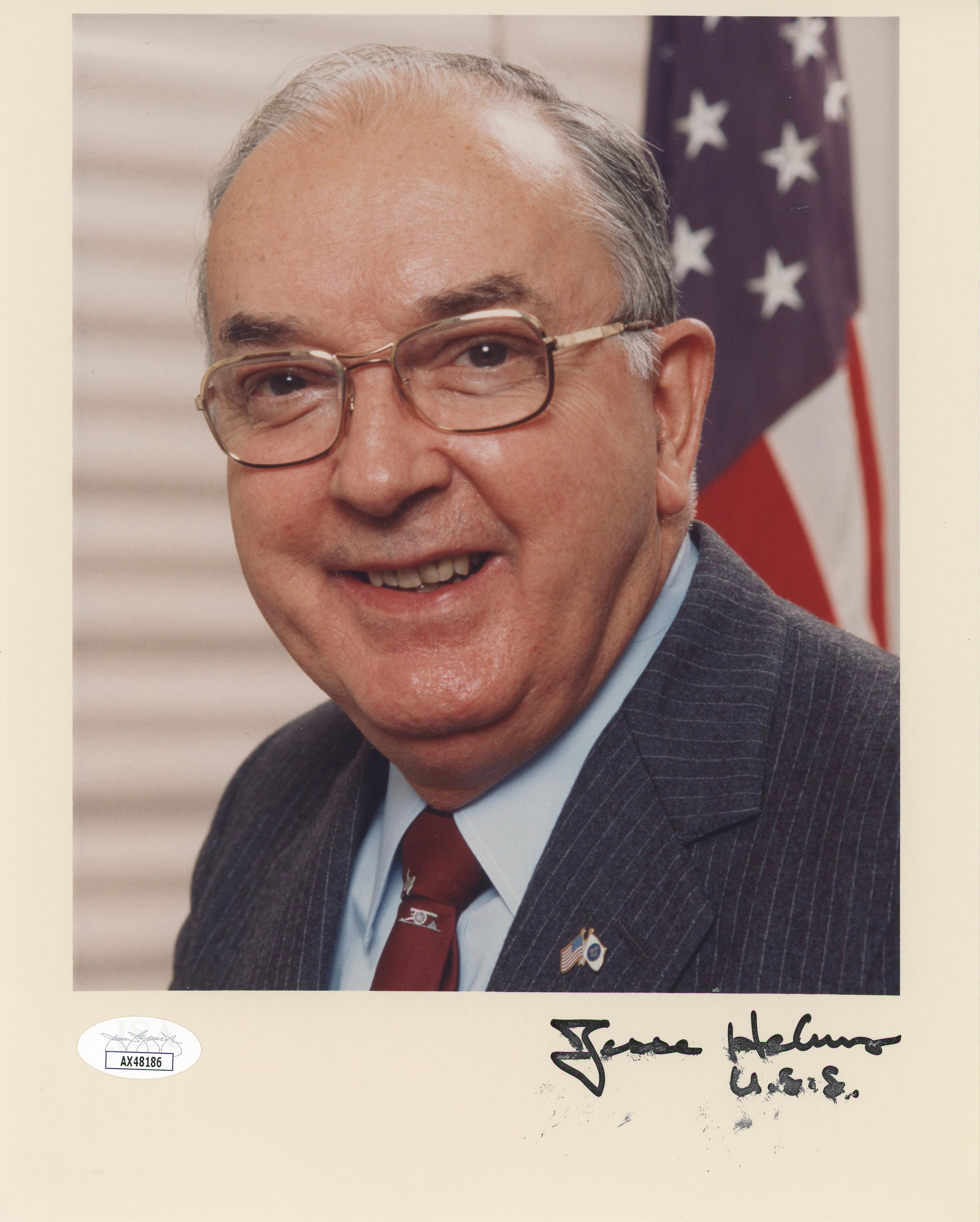 Jesse Helms Former Senator Authentic Signed 8x10 Photo Autographed JSA #AX48186