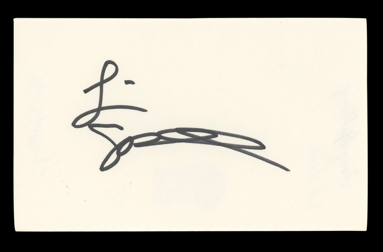 Tori Spelling Beverly Hills 90210 Authentic Signed 3x5 Index Card BAS #BL96670