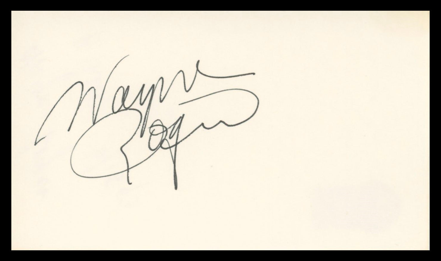 Wayne Rogers M*A*S*H Authentic Signed 3x5 Index Card Autographed BAS #BV02152