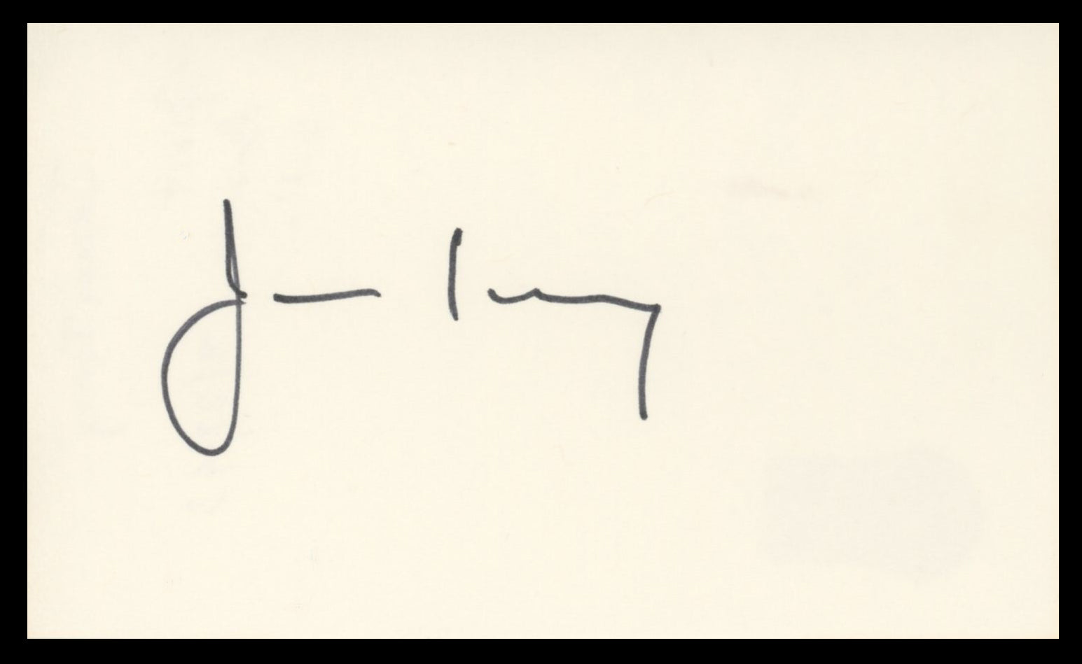 James Ivory A Room with a View Authentic Signed 3x5 Index Card BAS #BV59079