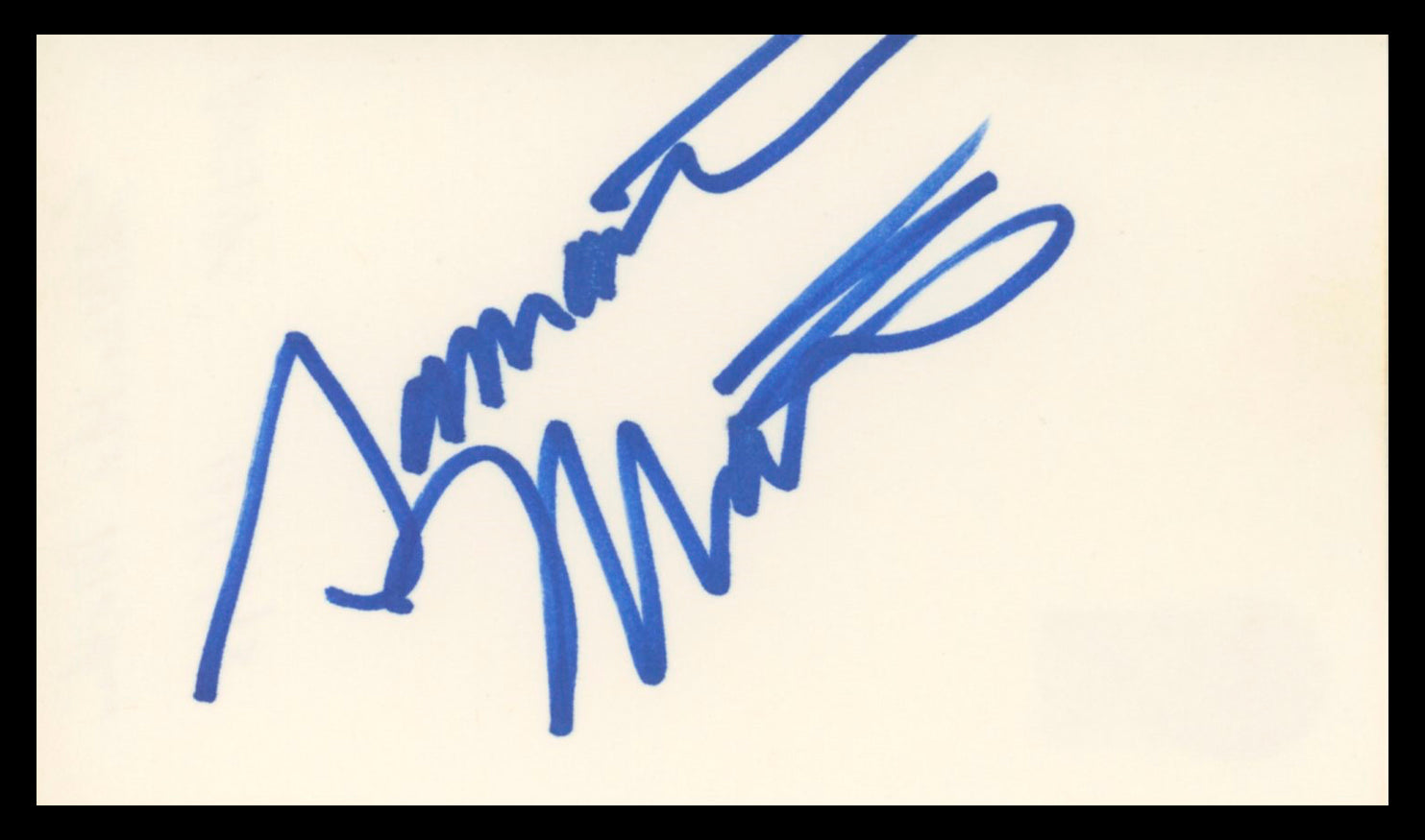 Samantha Mathis American Psycho Authentic Signed 3x5 Index Card BAS #BV03106
