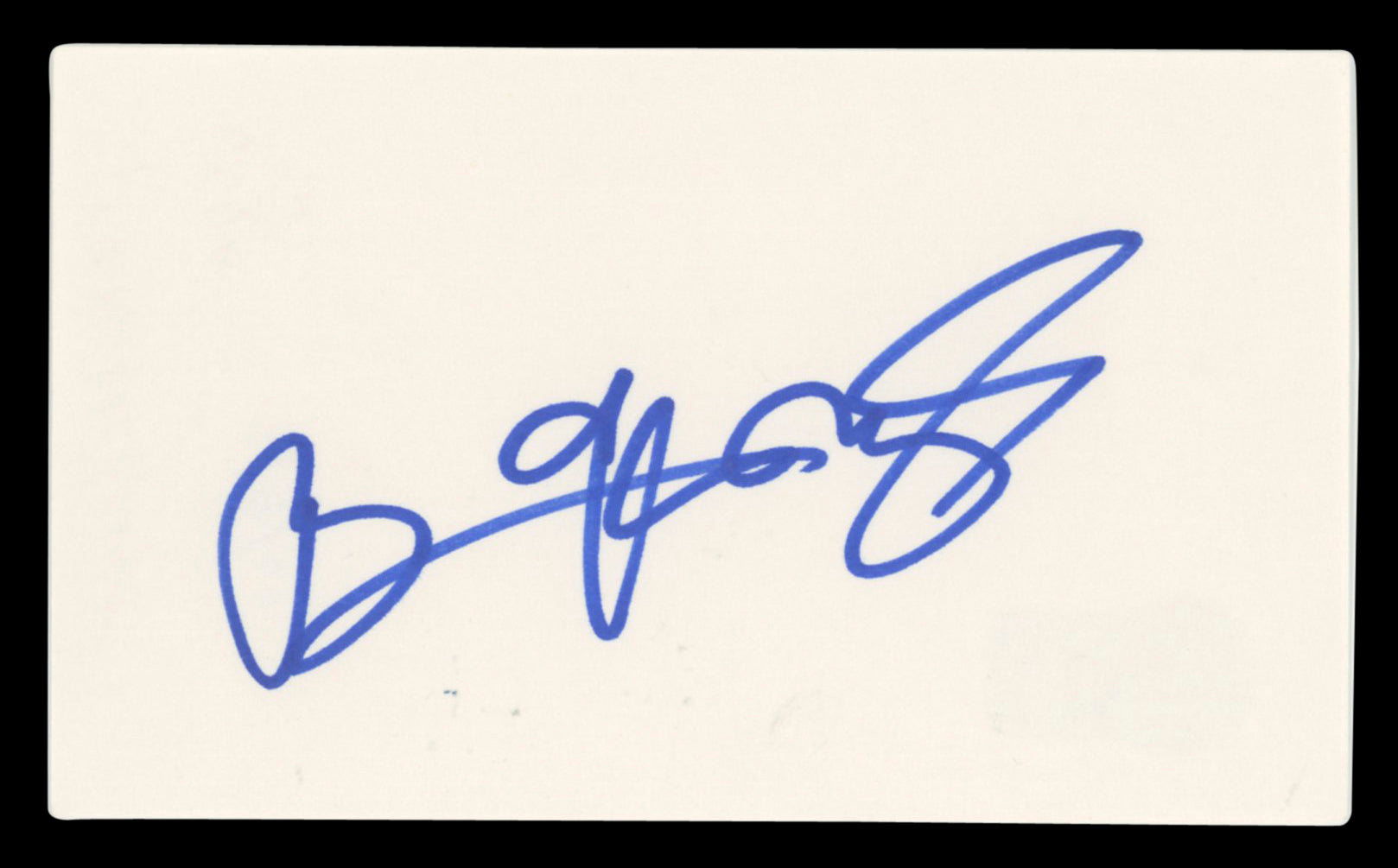 Brian McKnight Black Men United Authentic Signed 3x5 Index Card BAS #BV00101