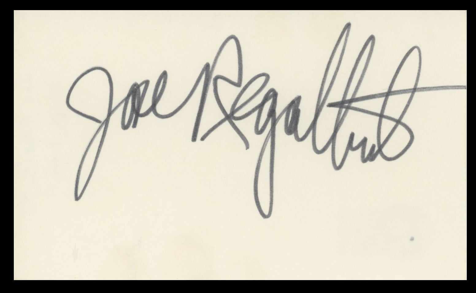 Joe Regalbuto Murphy Brown Authentic Signed 3x5 Index Card BAS #BV59082