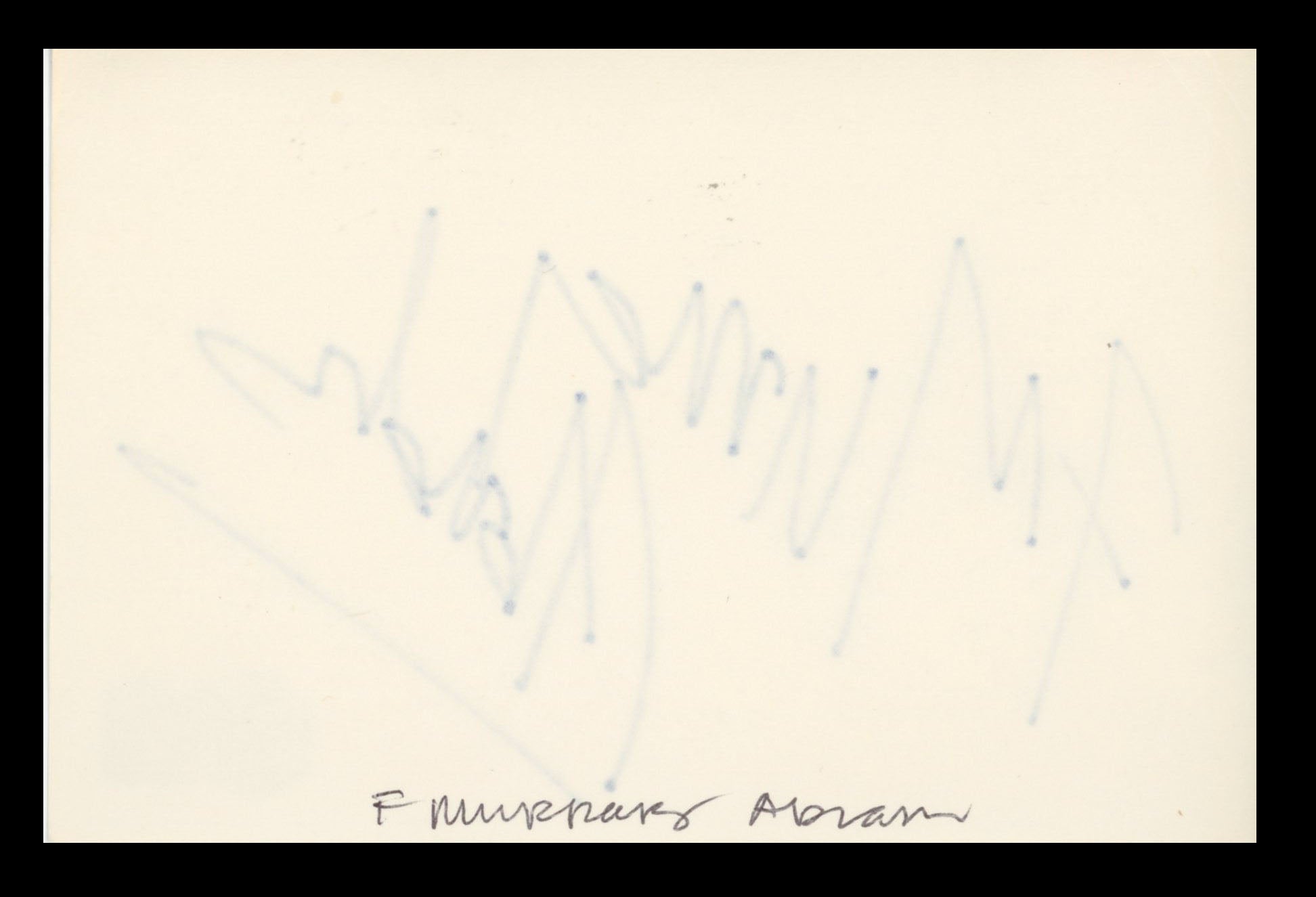 F. Murray Abraham Amadeus Authentic Signed 4x6 Index Card BAS #BS29343