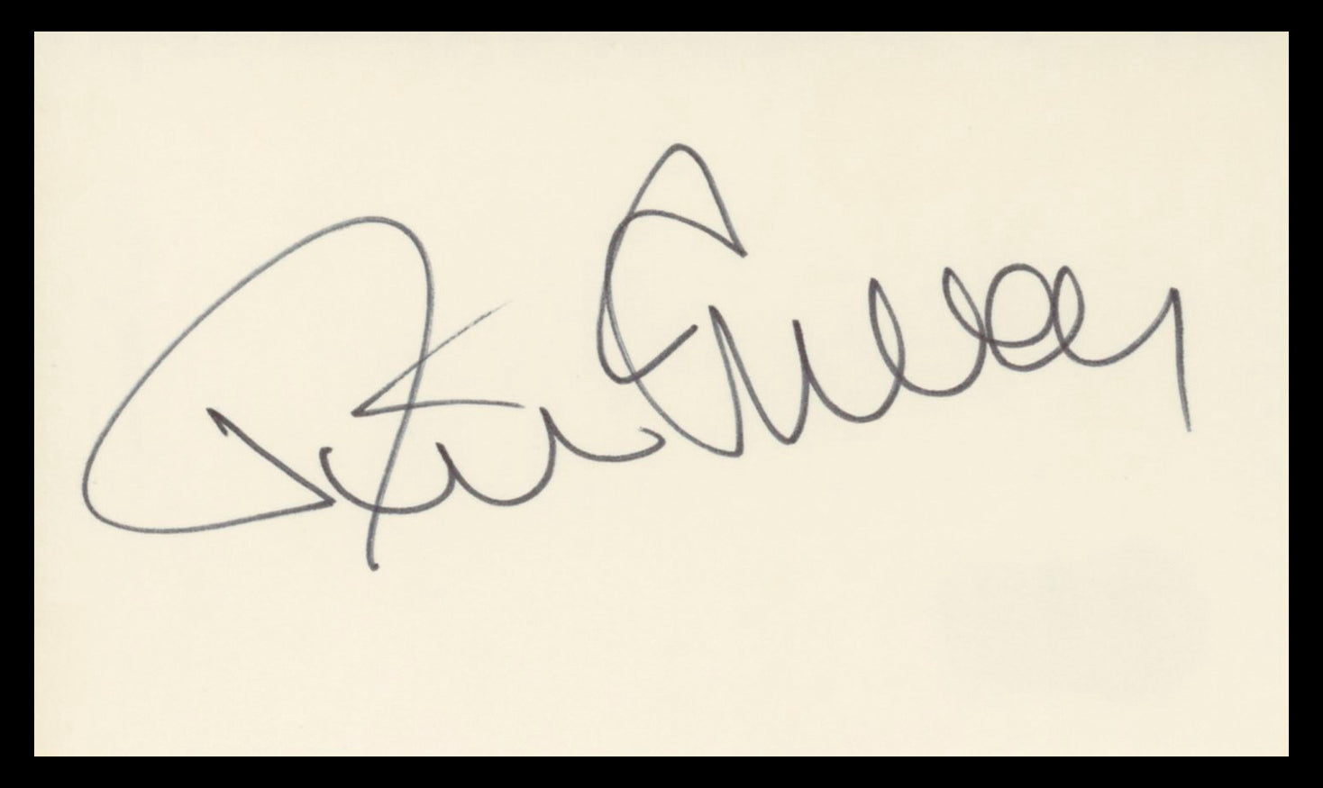 Tim Conway The Carol Burnett Show Authentic Signed 3x5 Index Card BAS #BV03274