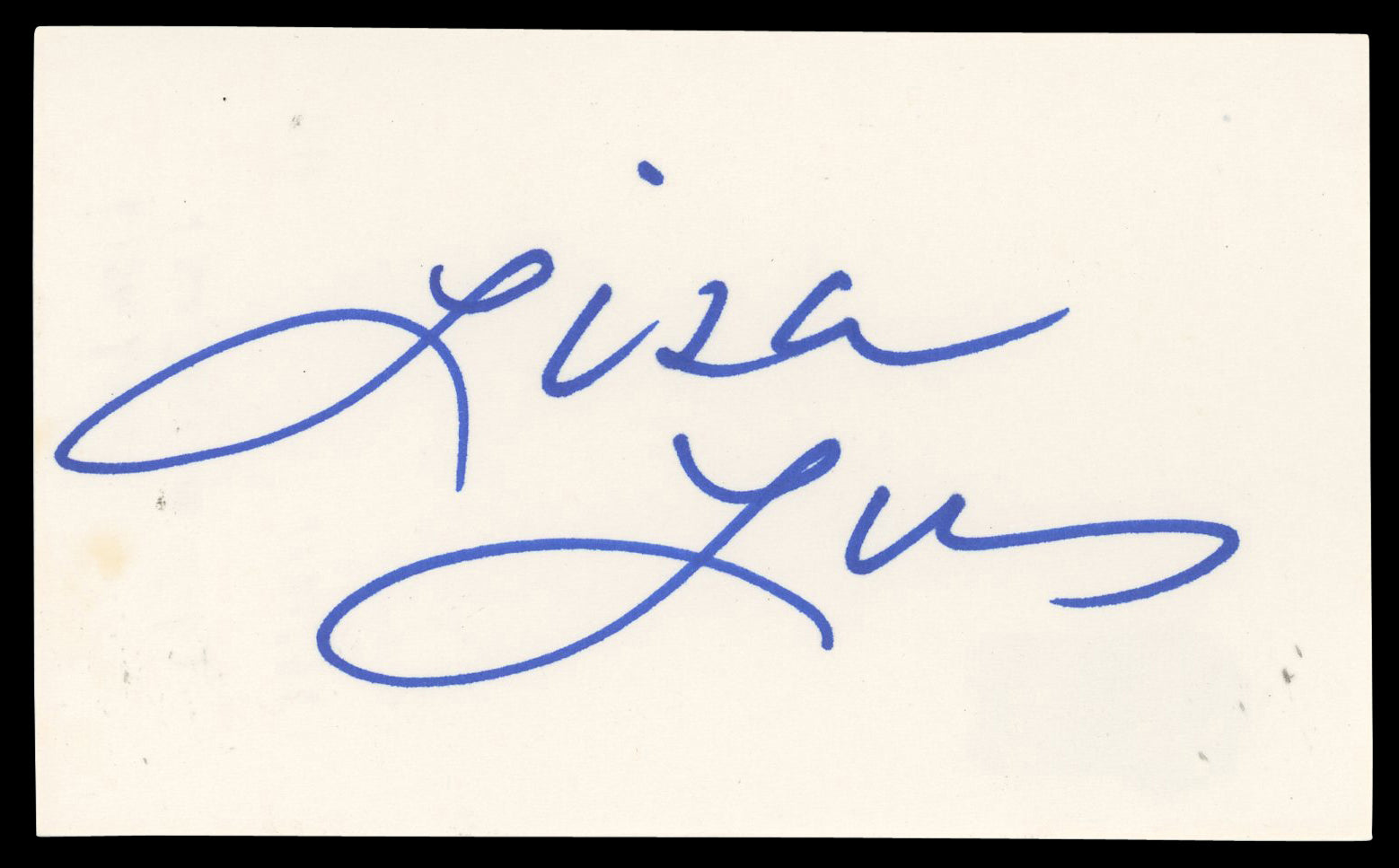 Lucy Liu Kill Bill Authentic Signed 3x5 Index Card Autographed BAS #BN35203