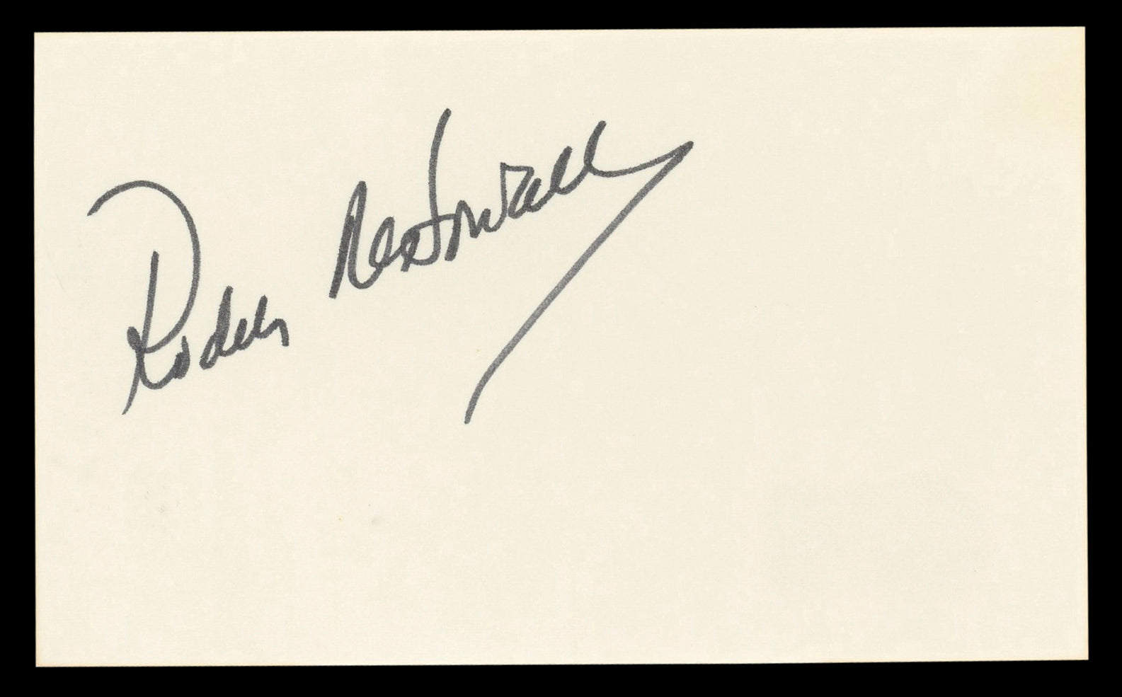 Roddy McDowall Planet Of The Apes Authentic Signed 3x5 Index Card BAS #BL98877