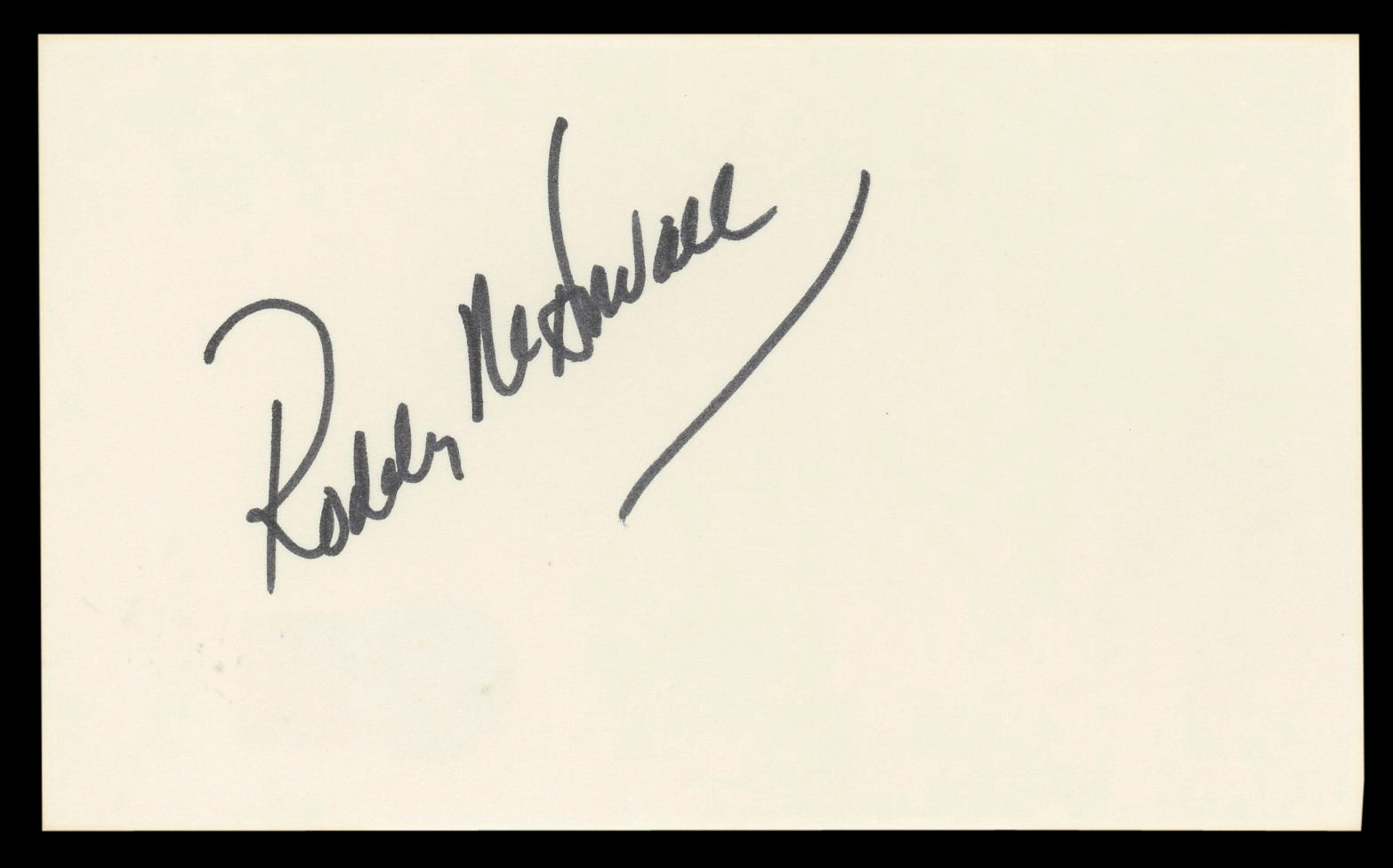 Roddy McDowall Planet Of The Apes Authentic Signed 3x5 Index Card BAS #BL98876