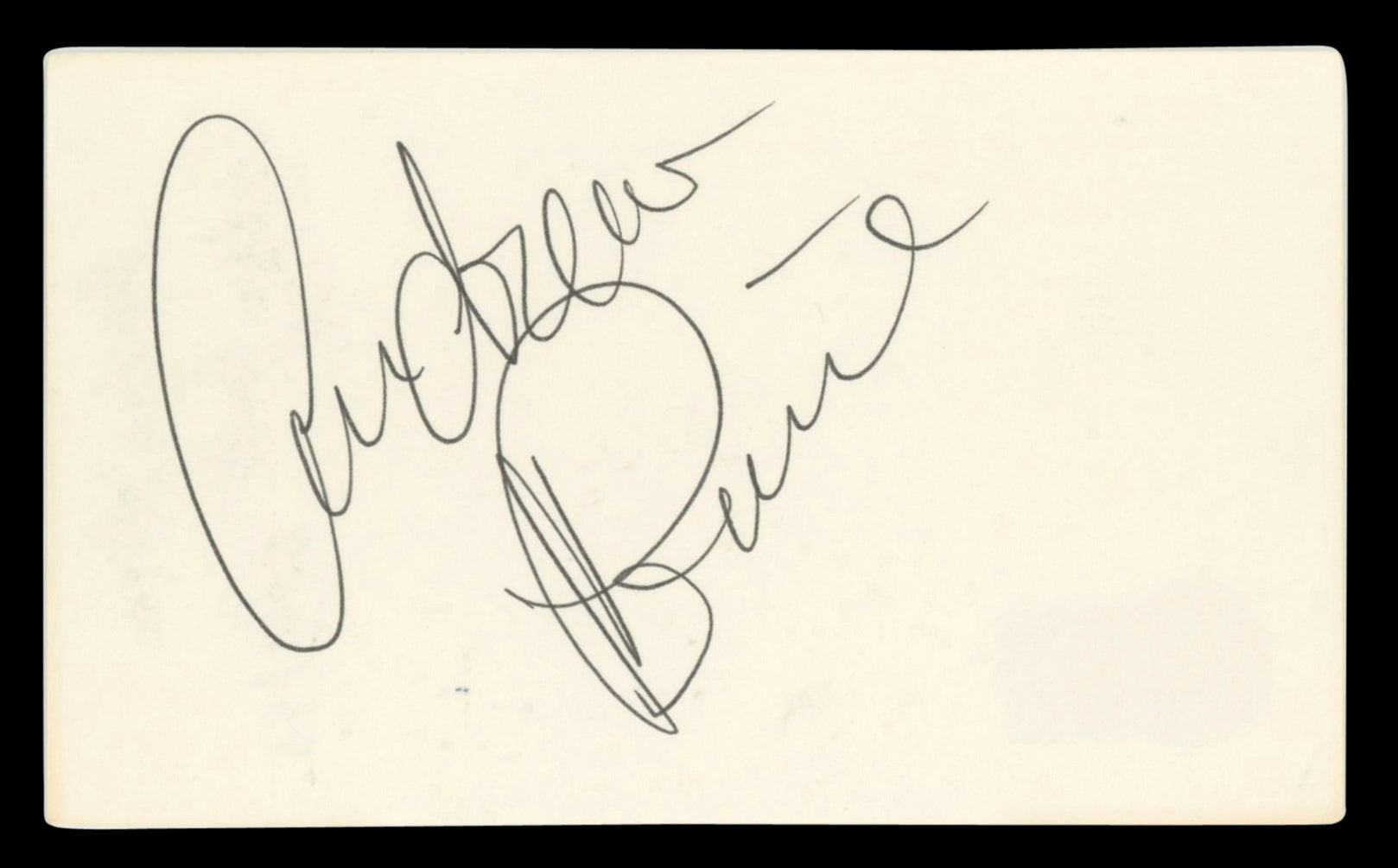 Andrew Prine Gunsmoke Authentic Signed 3x5 Index Card Autographed BAS #BV00105