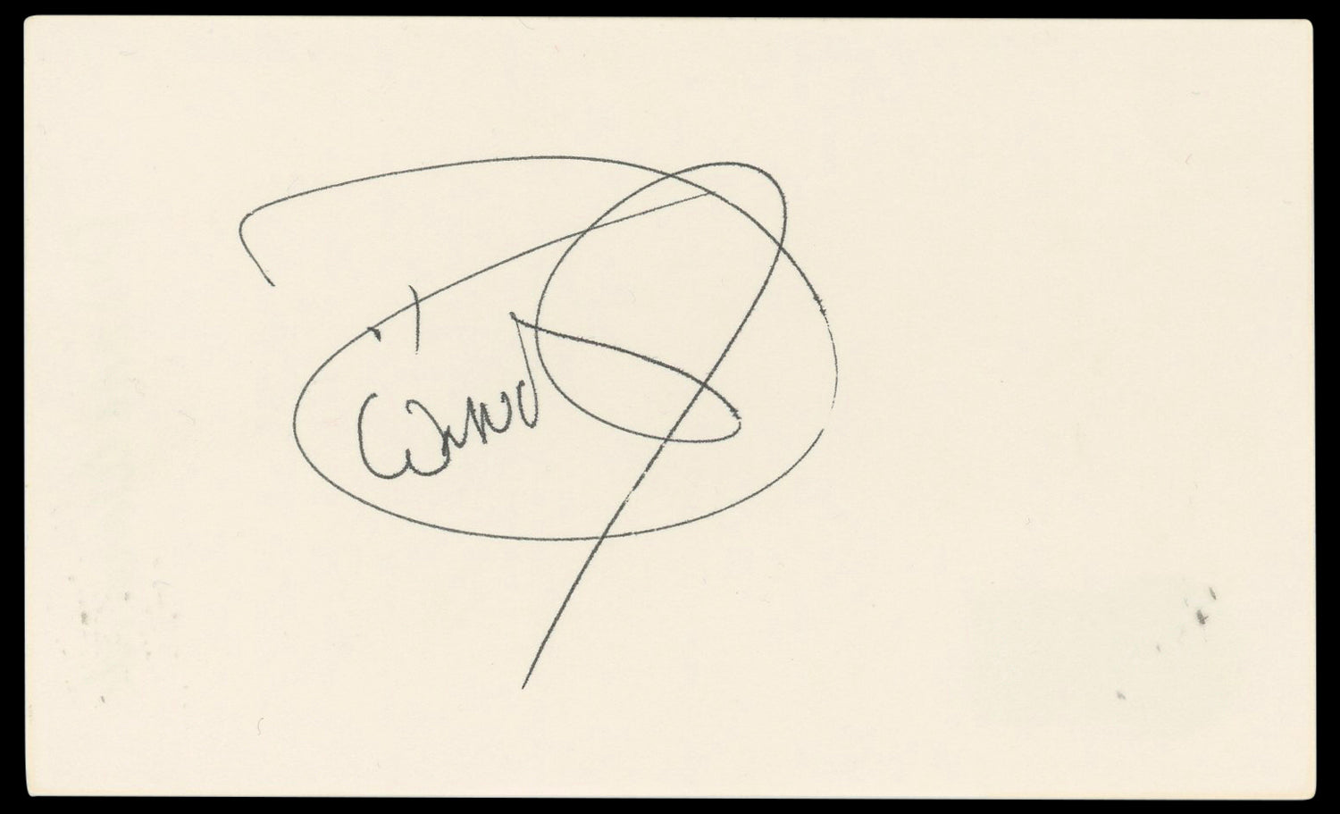 Dionne Warwick Authentic Signed 3x5 Index Card Autographed BAS #BN33209