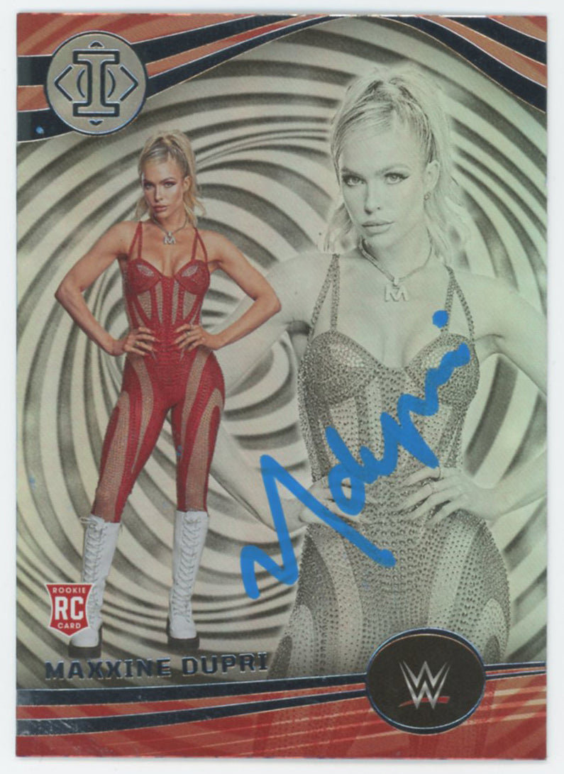 WWE Maxxine Dupri Signed 2023 Panini Chronicles #254 Rookie Card BAS #BS86826