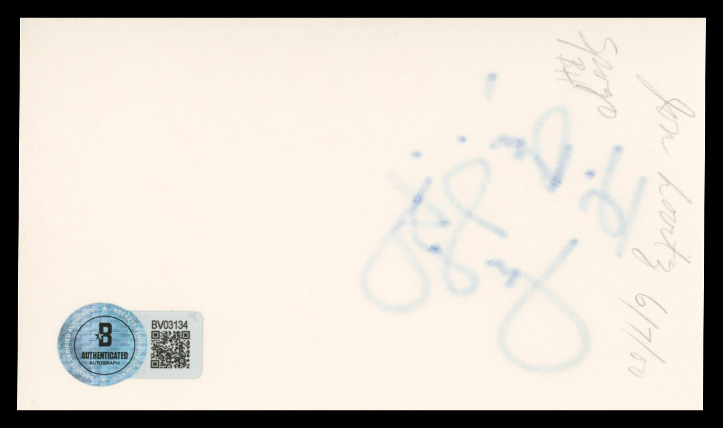 Jon Lovitz Saturday Night Live Authentic Signed 3x5 Index Card BAS #BV03134