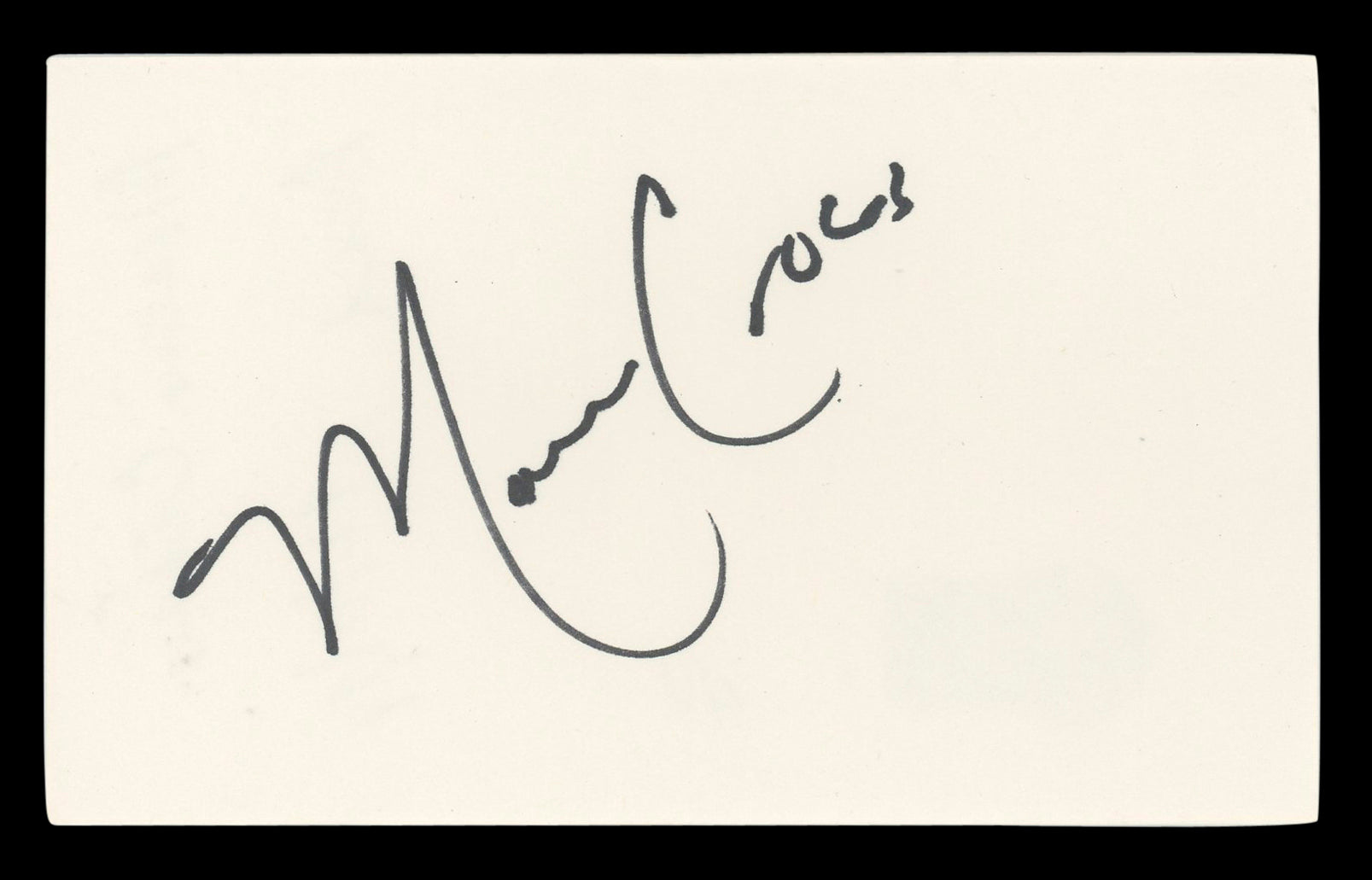 Marcia Cross Desperate Housewives Authentic Signed 3x5 Index Card BAS #BL96682