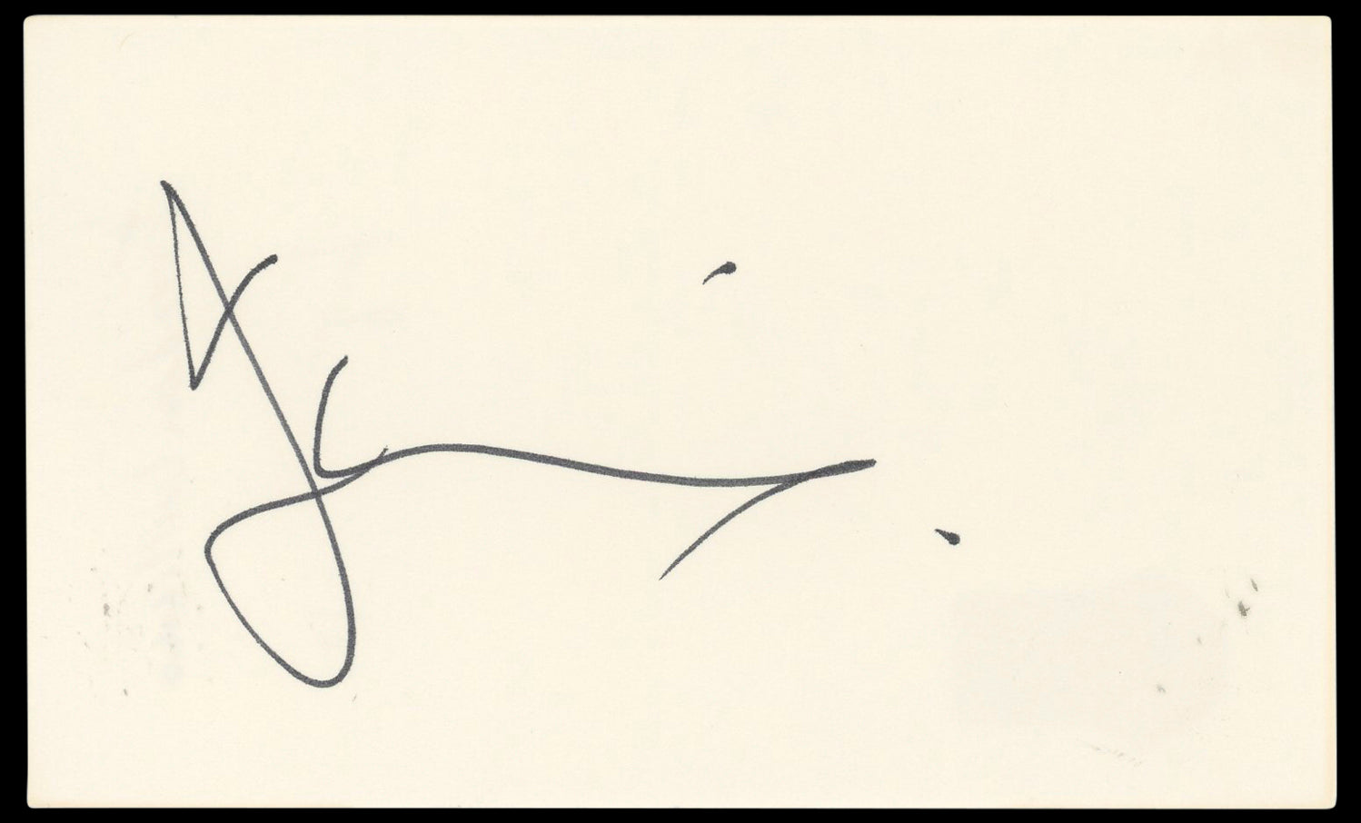 Freedom Williams Authentic Signed 3x5 Index Card Autographed BAS #BN33216