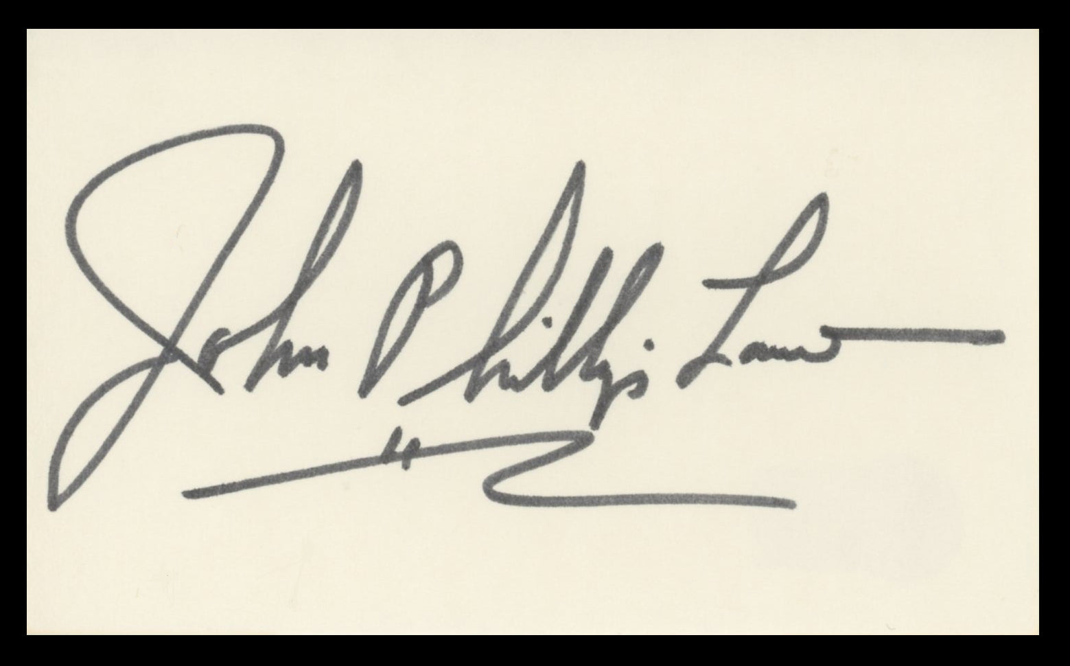 John Phillip Law Barbarella Authentic Signed 3x5 Index Card BAS #BV59096