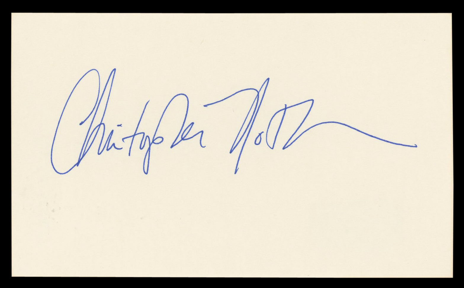 Chris Noth Sex & The City Authentic Signed 3x5 Index Card BAS #BL98865