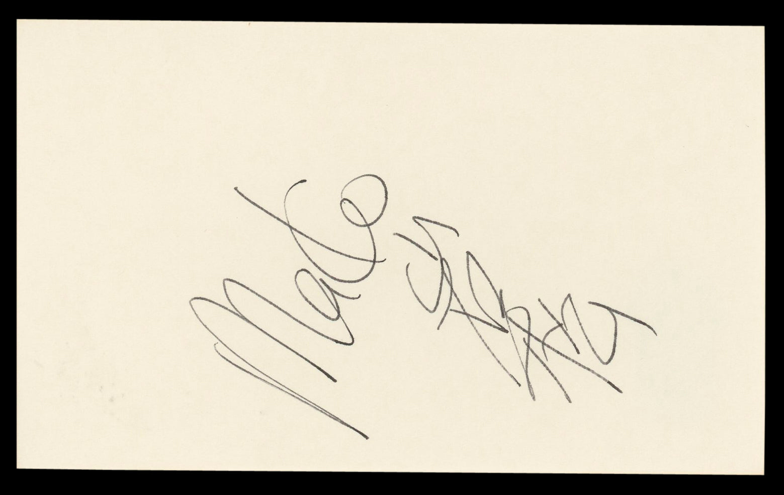 Mako Conan the Barbarian Authentic Signed 3x5 Index Card BAS #BL98864