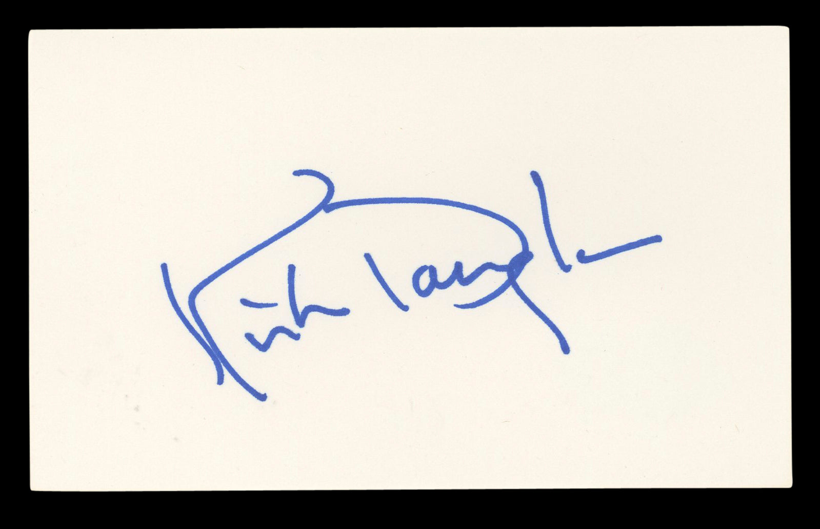 Kirk Douglas Spartacus Authentic Signed 3x5 Index Card Autographed BAS #BL96692