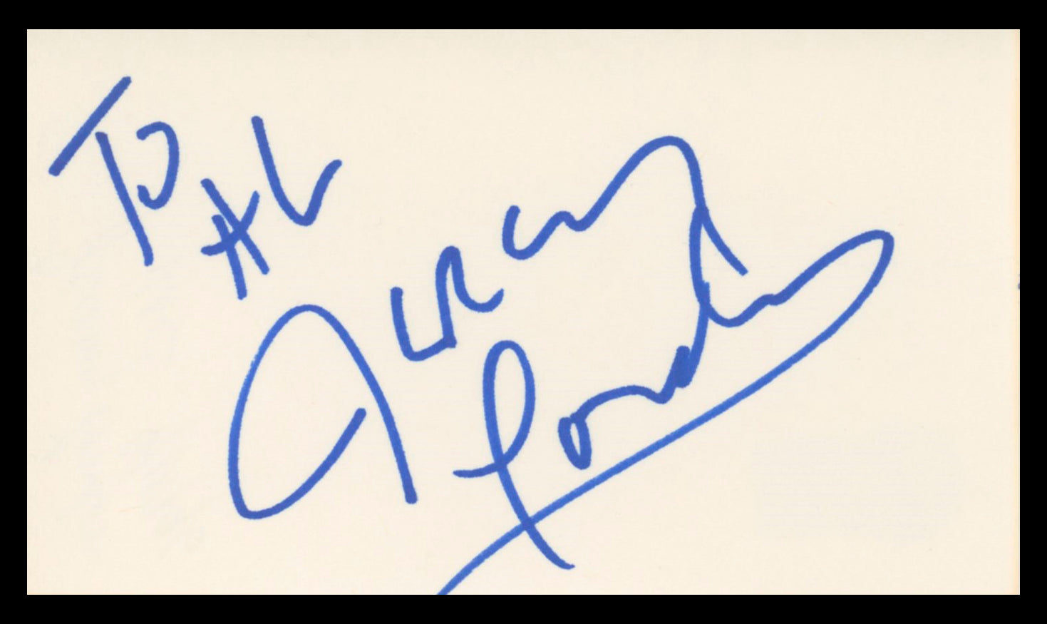 Jeremy London Mallrats "To Al" Authentic Signed 3x5 Index Card BAS #BV03073