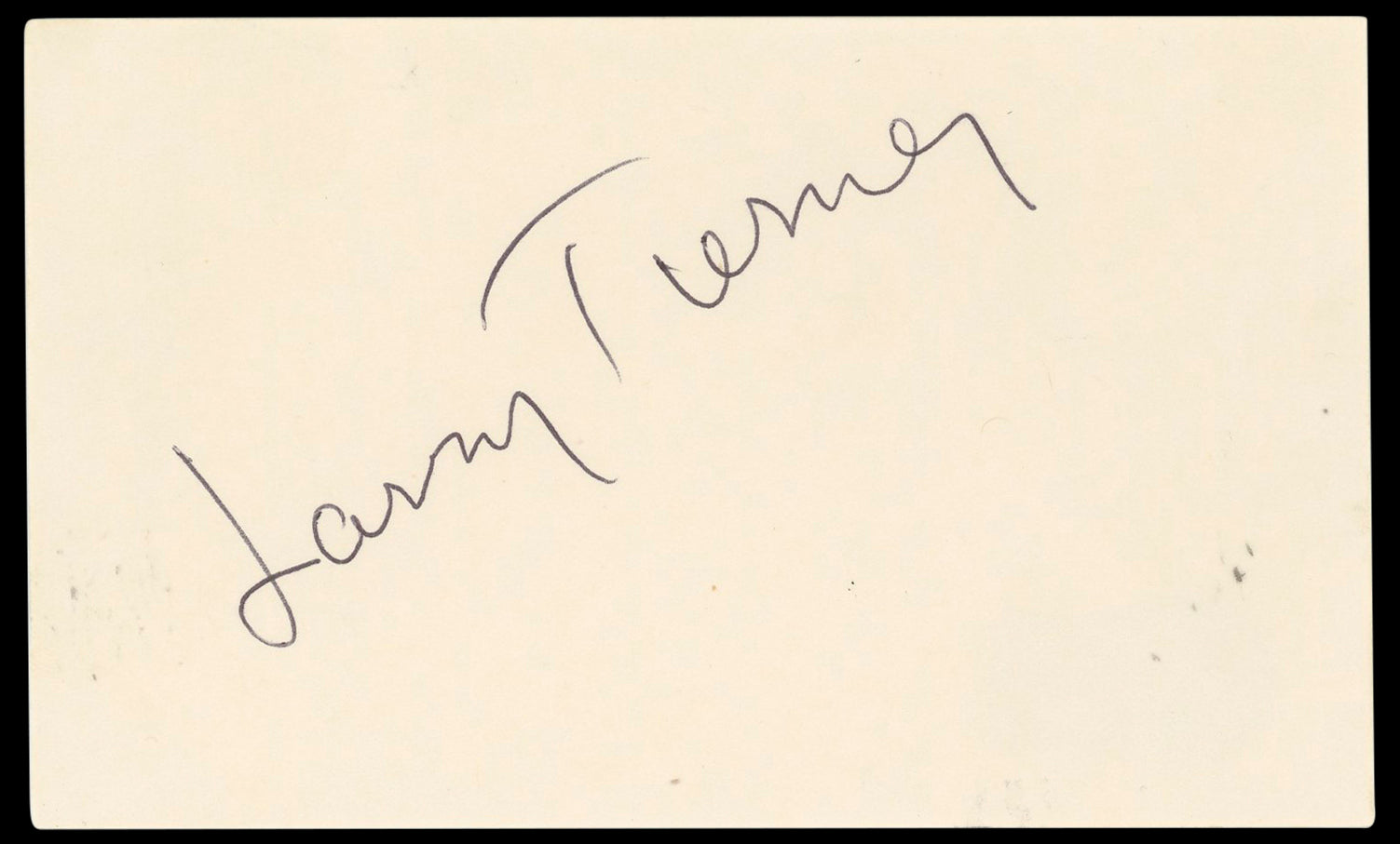Larry Tierney Born to Kill Authentic Signed 3x5 Index Card BAS #BN33341