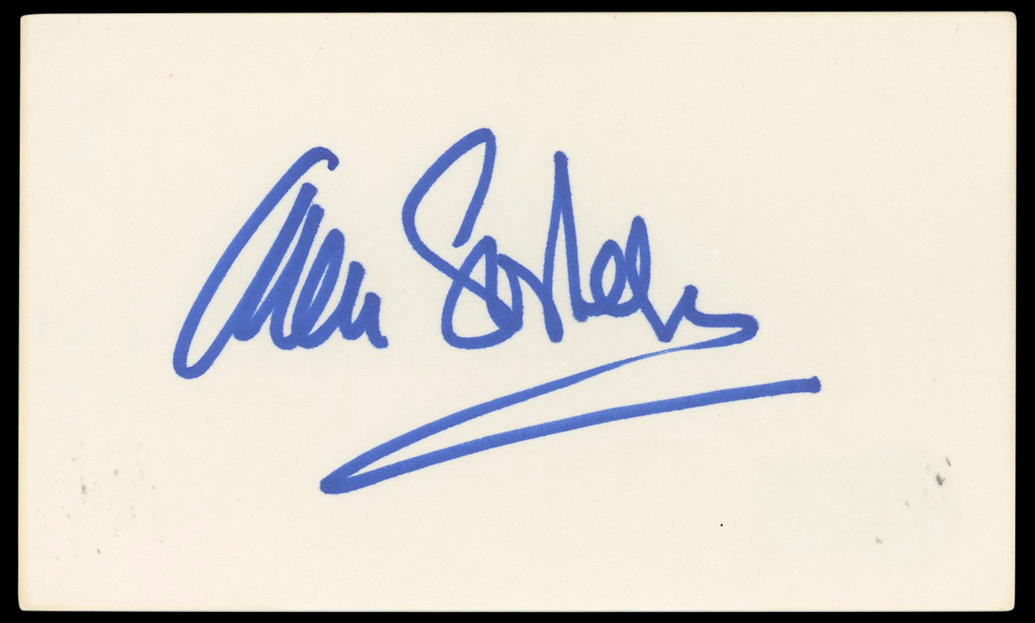 Ann Sothern Private Secretary Authentic Signed 3x5 Index Card BAS #BN33335