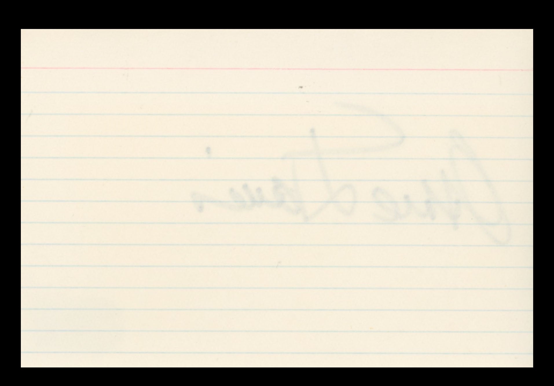 Mike Davies Producer Authentic Signed 4x6 Index Card Autographed BAS #BS29388