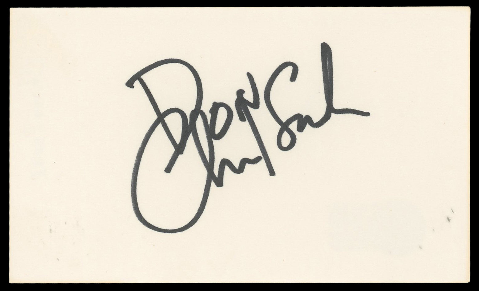 Chris Isaak Twin Peaks Authentic Signed 3x5 Index Card Autographed BAS #BN35230